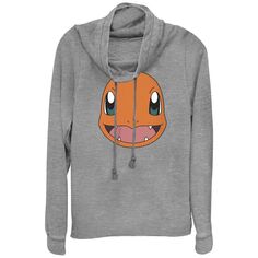 Пуловер с изображением большого лица Pokémon Charmander для юниоров Licensed Character