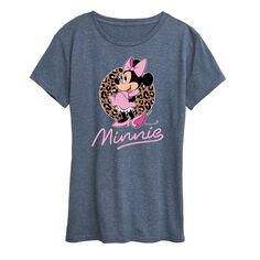 Женская футболка с леопардовым принтом Disney Minnie Mouse Licensed Character