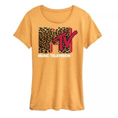 Женская футболка с леопардовым логотипом MTV Licensed Character