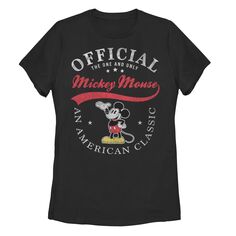 Классическая американская футболка с плакатом Disney «Микки Маус» для юниоров Licensed Character