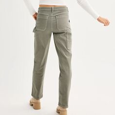 Мешковатые прямые джинсы SO для юниоров с высокой посадкой SO