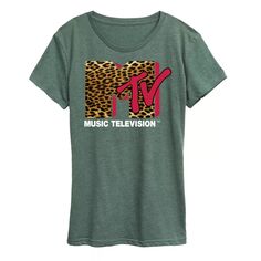 Женская футболка с леопардовым логотипом MTV Licensed Character
