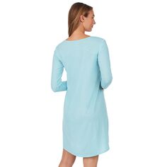 Женская ночная рубашка с длинными рукавами Cuddl Duds Essentials Cuddl Duds