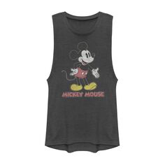 Майка без рукавов Disney&apos;s Mickey Mouse с потертым портретом и логотипом Licensed Character
