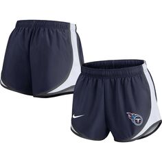 Женские темно-синие шорты Nike Tennessee Titans Tempo Nike