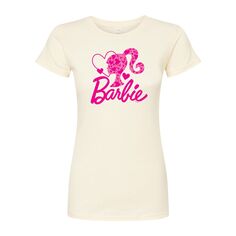 Детская футболка с логотипом Barbie и графическим рисунком в форме сердца Licensed Character