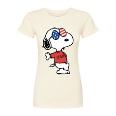 Детская облегающая футболка Peanuts Americana Snoopy Licensed Character