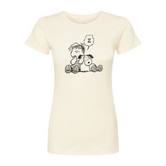 Облегающая футболка Juniors&apos; Peanuts Linus Snoopy Snooze Licensed Character