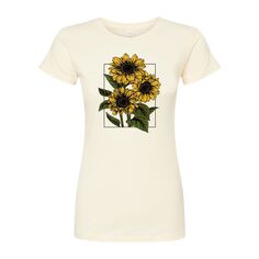 Детская приталенная футболка Vintage Sunflowers Licensed Character