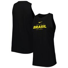 Женская черная майка Nike Brazil National Team Lockup Tomboy Performance Nike