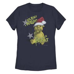 Детская футболка с надписью «Shrek Smelly Night» и портретом Licensed Character, темно-синий