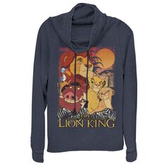 Толстовка с капюшоном Disney&apos;s Lion King Happy Group Sunset для детей Licensed Character, темно-синий