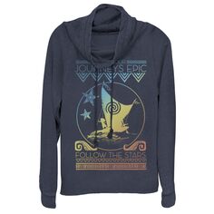 Пуловер для юниоров Disney Moana Epic Journeys с хомутом и воротником-стойкой Licensed Character, темно-синий