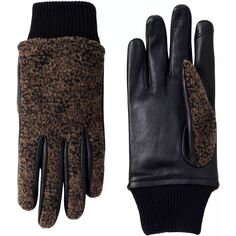 Женские кожаные перчатки Lands End EZ с подкладкой для сенсорного экрана Lands&apos; End