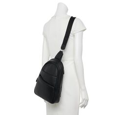 ili Кожаный рюкзак на ремешке с блокировкой RFID ili, черный