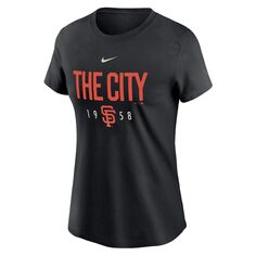 Женская черная футболка местной команды Nike San Francisco Giants Nike