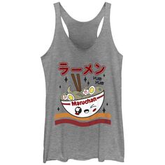 Juniors&apos; Maruchan Kawai Bowl Yum Yum Figure Tank Top Licensed Character