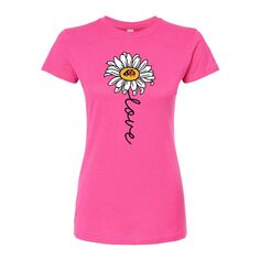 Облегающая футболка Juniors&apos; Love Daisy Licensed Character, розовый