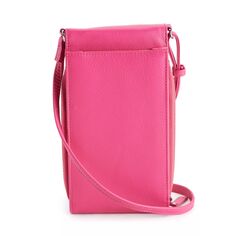 ili Кожаная сумка-гармошка для телефона с RFID-блокировкой ili, розовый
