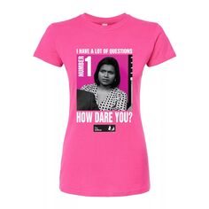 Облегающая футболка The Office для юниоров How Dare You Licensed Character, розовый