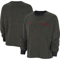 Женский черный пуловер с надписью Nike Georgia Bulldogs Yoga Script Nike