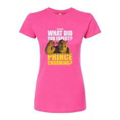 Очаровательная приталенная футболка для юниоров «Шрек Принц» Licensed Character, розовый
