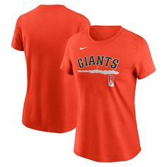Женская оранжевая футболка Nike San Francisco Giants City Connect с надписью Nike