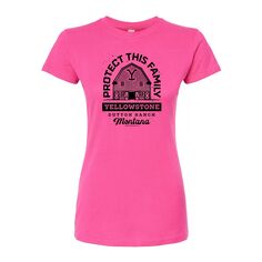 Облегающая футболка Yellowstone Protect Family для юниоров Licensed Character, розовый