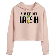 Укороченная толстовка с капюшоном для детей Peanuts &quot;A Wee Bit Irish&quot; Licensed Character