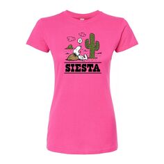 Детская футболка с приталенным рисунком Peanuts Siesta Licensed Character, розовый