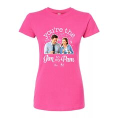 Облегающая футболка The Office Jim To Pam для юниоров Licensed Character, розовый