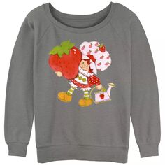 Махровый пуловер с напуском и рисунком для юниоров Strawberry Shortcake Walk Harvest Licensed Character