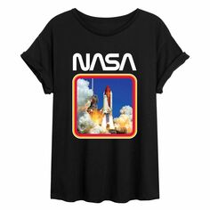 Струящаяся футболка для юниоров NASA Shuttle Launch Licensed Character