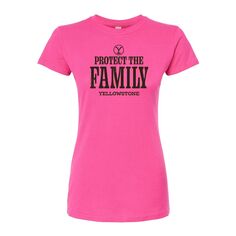 Облегающая футболка Yellowstone Protect Family для юниоров Licensed Character, розовый