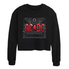 Укороченный свитшот с рисунком AC/DC Black Ice для юниоров Licensed Character