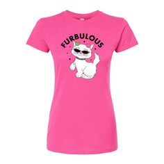 Детская футболка Furbulous Cat с рисунком кота Licensed Character, розовый