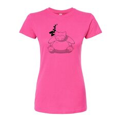 Облегающая футболка для сна с изображением покемонов Snorlax для юниоров Licensed Character, розовый