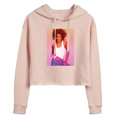 Укороченная худи с фотографией Whitney Houston для юниоров Licensed Character, розовый