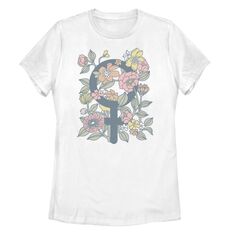Женская футболка с цветочным принтом для юниоров Licensed Character