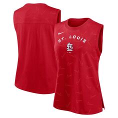 Женская красная майка Nike St. Louis Cardinals Muscle Play Nike