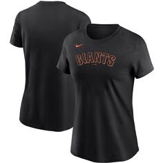 Женская черная футболка с надписью Nike San Francisco Giants Nike