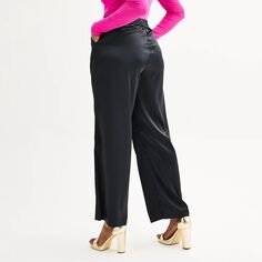 Женские широкие эластичные брюки INTEMPO INTEMPO, черный