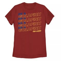 Детская футболка с рисунком Ted Lasso Be a Goldfish Licensed Character, красный