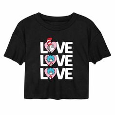 Укороченная футболка Love для юниоров Dr. Seuss Valentine&apos;s Day Licensed Character