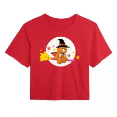 Укороченная футболка с рисунком Care Bears для юниоров Licensed Character, красный