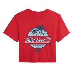 Лучший стрелок среди юниоров: укороченная футболка с рисунком Maverick «The Hard Deck» Licensed Character, красный