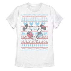 Футболка в стиле рождественского свитера с Микки и Минни Маус для юниоров Disney&apos;s Licensed Character