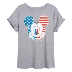 Детская струящаяся футболка Disney&apos;s Mickey Mouse со звездами и полосками Disney