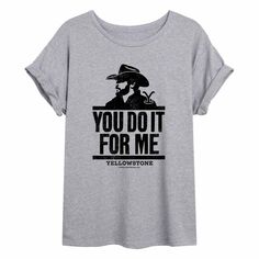 Струящаяся футболка юниоров Yellowstone с надписью &quot;You Do It For Me&quot; Licensed Character