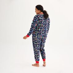 Джемми больших размеров для ваших семей Получите пижамный комплект с верхом и низом из микрофлиса Jammies For Your Families
